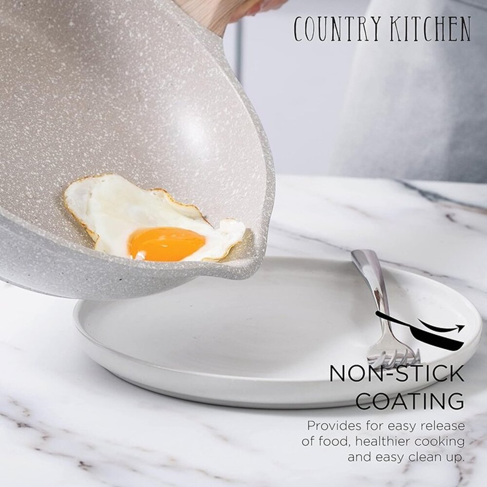 NEW Non-Stick Cast Aluminum Cookware Set - Durable Kitchen Cookware - Picture 4 of 8